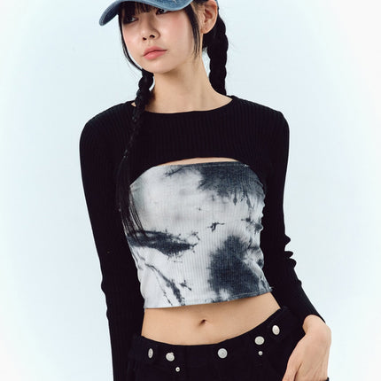 graphic-bolero-tube-top-set-ig311