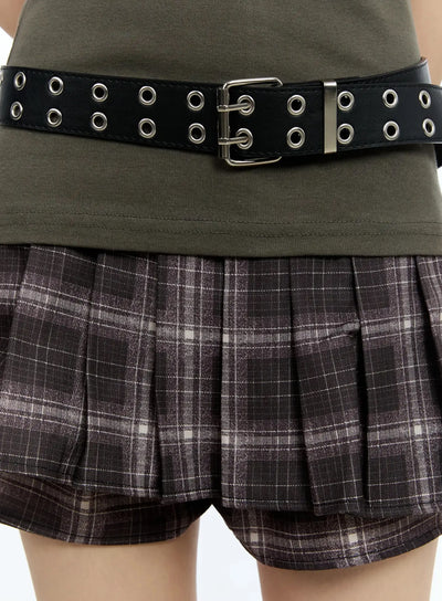 double-eyelet-belt-iu524 / Black