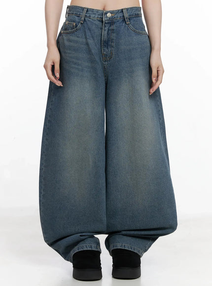 alani-vintage-wash-wide-leg-jeans-in525 / Blue