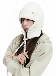 warm-sherpa-aviator-hat-in514 / White