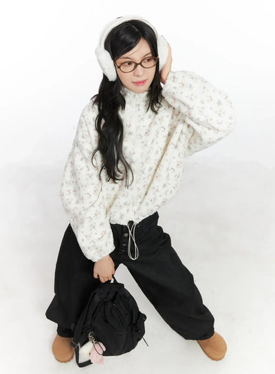 kelfie-overfit-fleece-jacket-cn528 / White