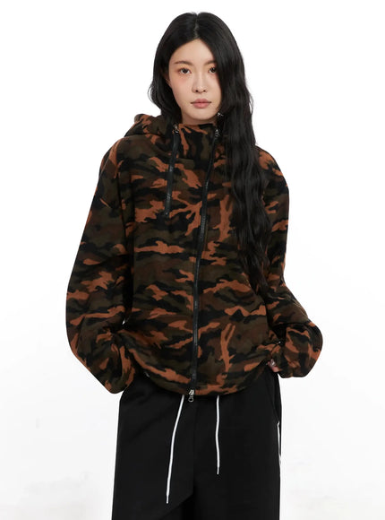 abstract-print-double-zip-fleece-hoodie-in528