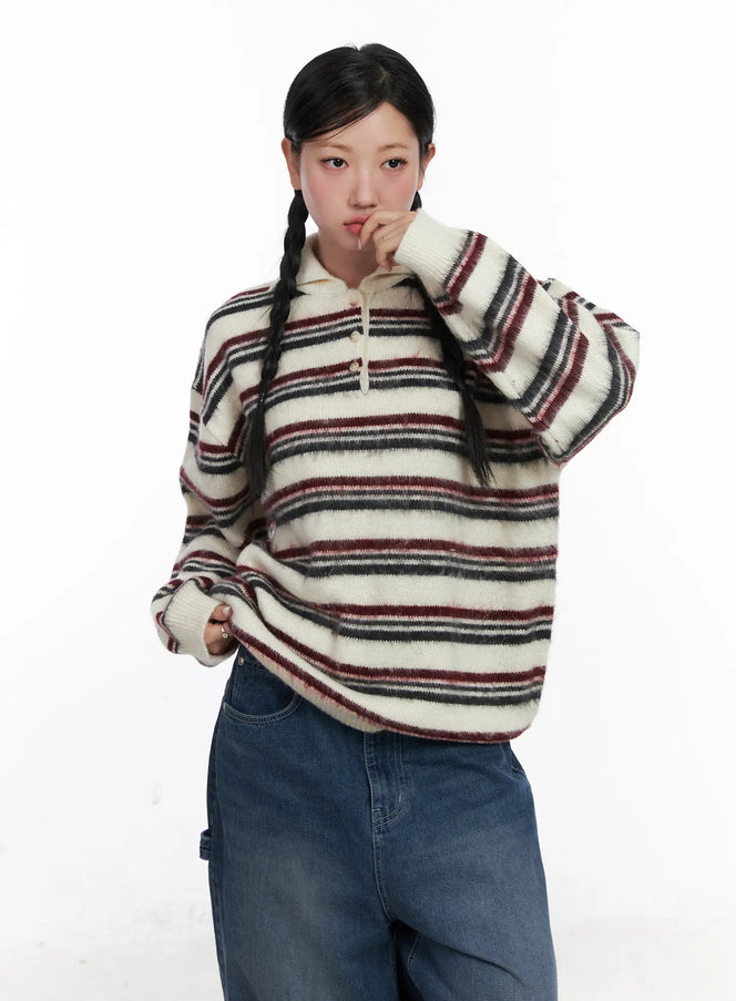 striped-knit-collar-sweater-cd501