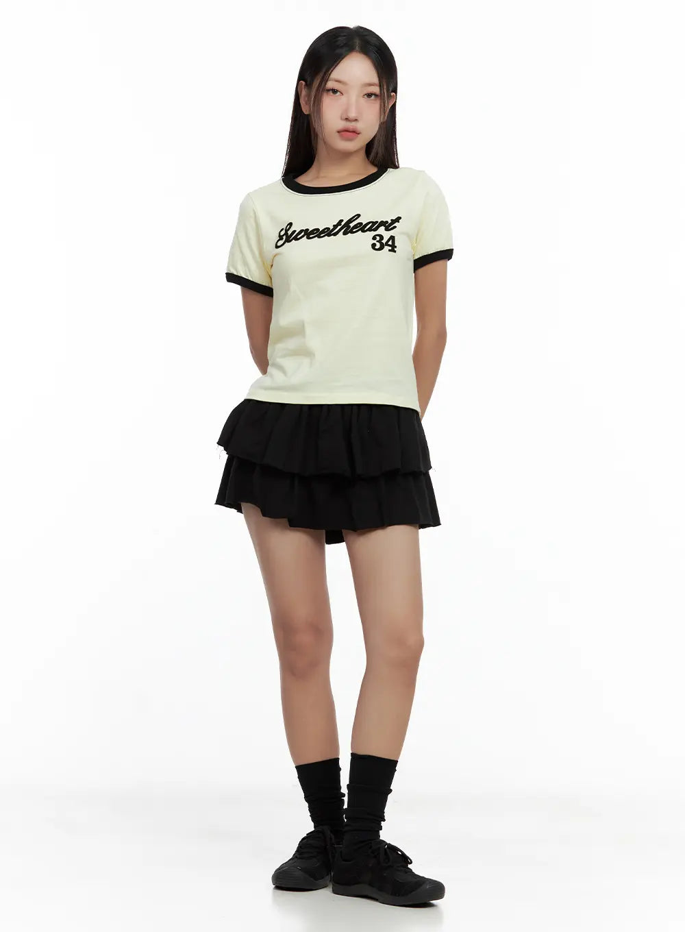 tiered-ruffle-mini-skirt-cl508