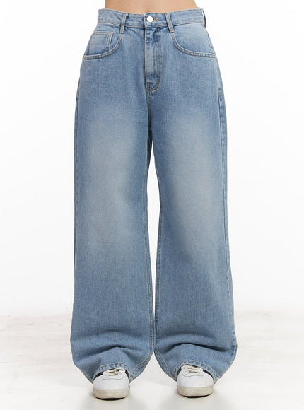 kyli-washed-wide-leg-jeans-cm512 / Blue