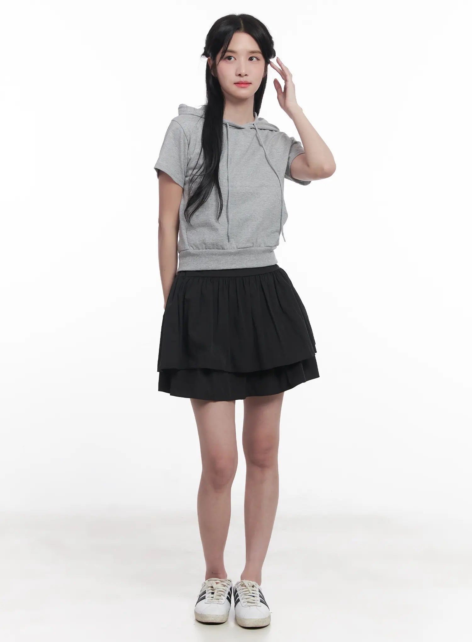 shirred-ruffle-mini-skirt-cu525