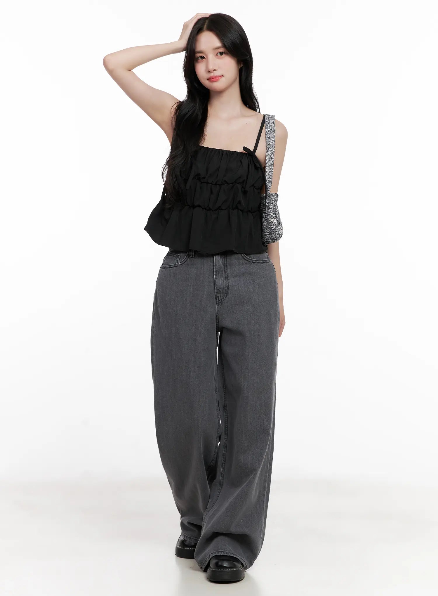 jiyeon-dark-gray-denim-jeans-cl516