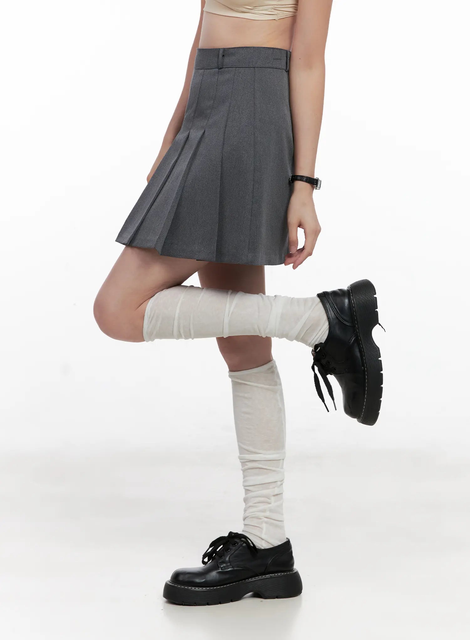 classic-pleated-mini-a-line-skirt-cl524