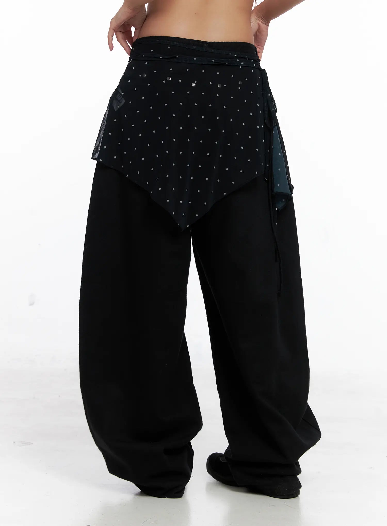 asymmetric-polka-dot-mesh-wrap-mini-skirt-cs524