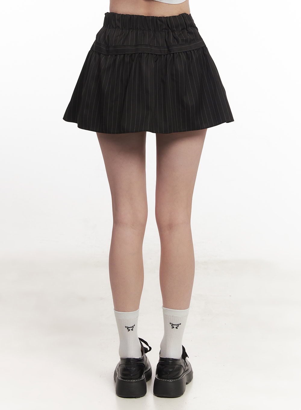 buckle-flare-stripe-mini-skirt-ca501