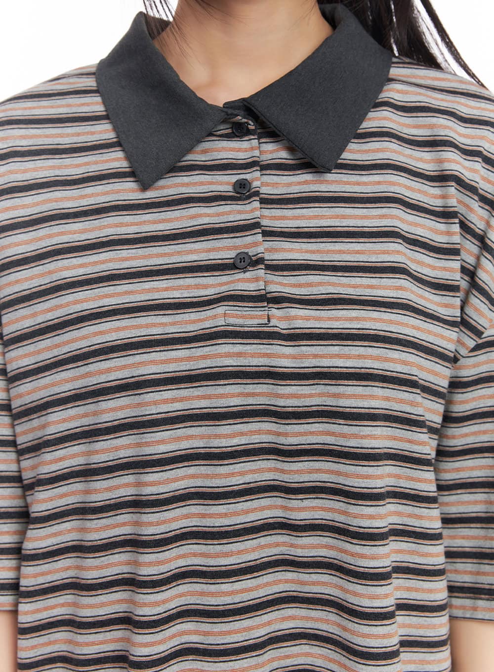 oversized-striped-short-sleeve-polo-shirt-cy514
