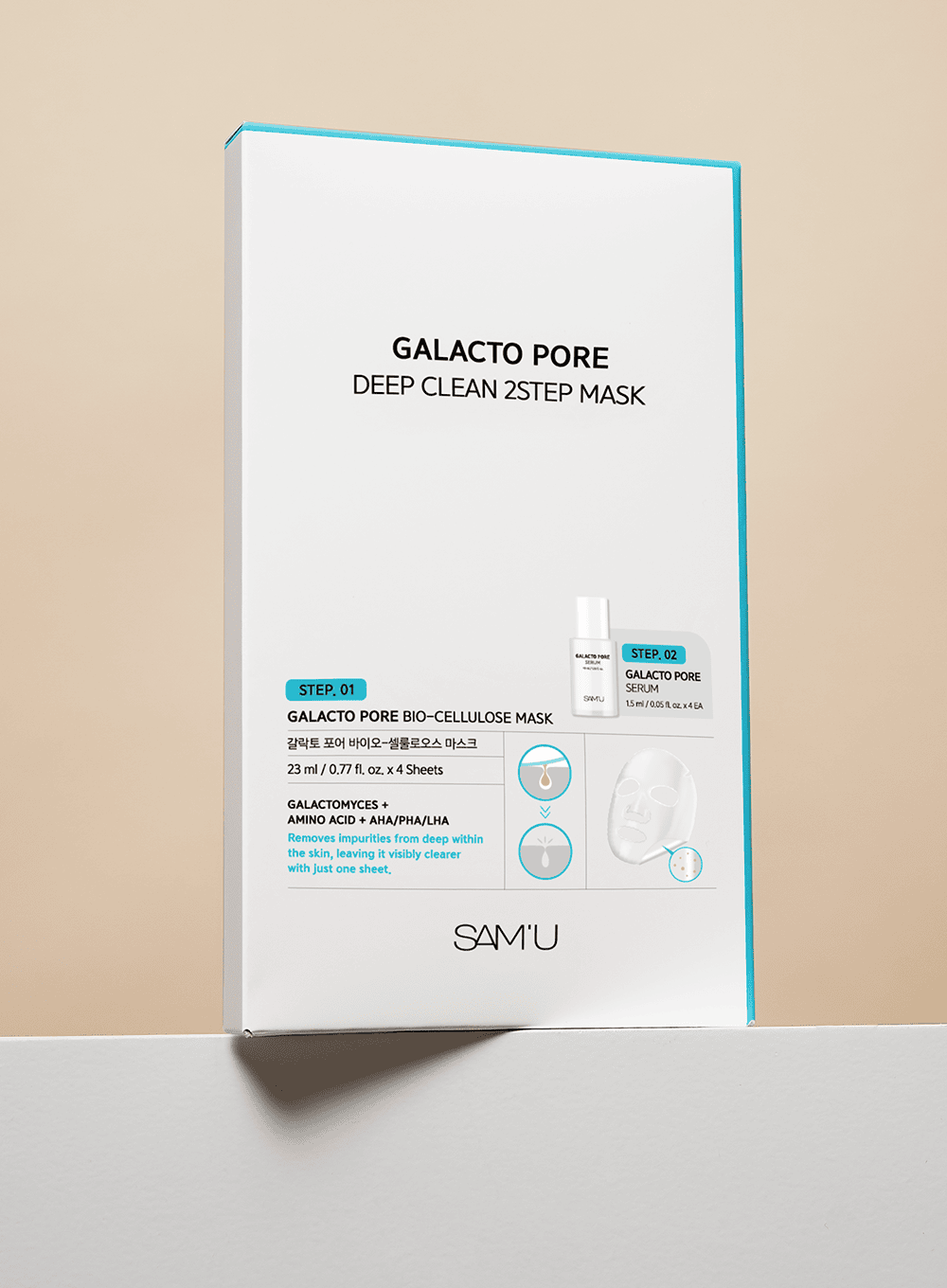 Galacto Pore Deep Clean 2 Step Mask (23ml, 4ea)