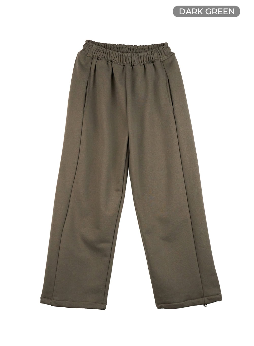 cozy-comfort-cotton-sweatpants-io409 / Dark green