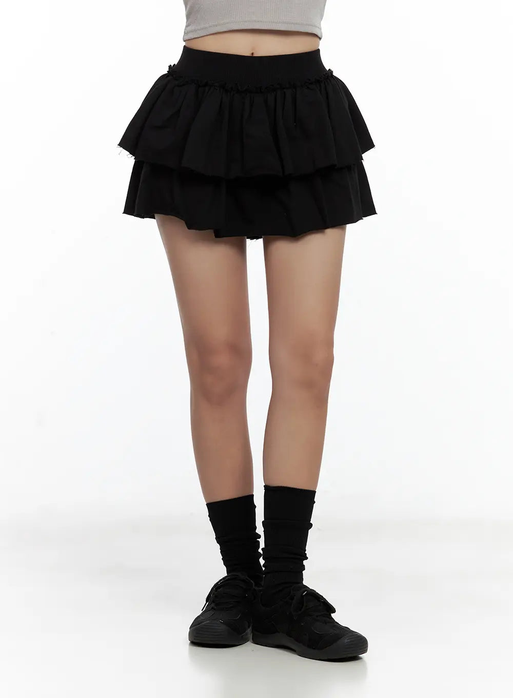 tiered-ruffle-mini-skirt-cl508