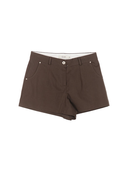 flared-basic-shorts-cm512 / Dark gray